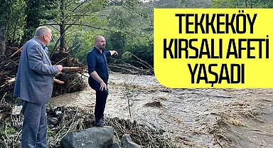 Tekkeköy Kırsalı Afeti Yaşadı
