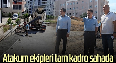 Atakum Belediyesi Ekipleri Tam Kadro Sahada