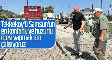 Tekkeköy'de Asfalt Çalışmaları Hızlandı