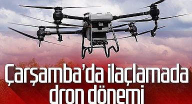Çarşamba’da Tarımsal Üretim ve İlaçlamada ‘Dron’ Dönemi