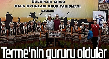 Halk Oyunları Ekibi Terme'nin Gururu Oldular
