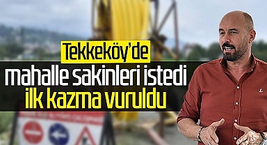 Mahalle Sakinleri İstedi İlk Kazma Vuruldu