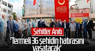 Termeli 36 Şehidin Hatırasını Yaşatacak