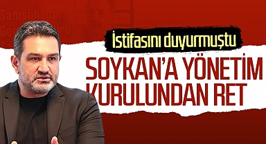 Samsunspor'da Soner Soykan'ın İstifası Reddedildi