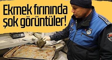 İlkadım'da Ekmek Fırınında Şok Görüntüler!