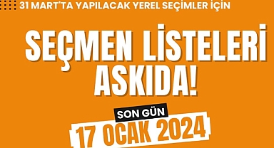 Atakum’da Seçmen Listeleri Askıya Çıkarıldı