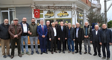 CHP SBB Başkan adayı Cevat Öncü, Bafra'da Taksicilerle Buluştu