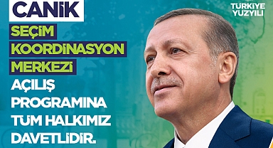 Cumhur İttifakı AK Parti Canik Seçim Koordinasyon Merkezi Açılıyor