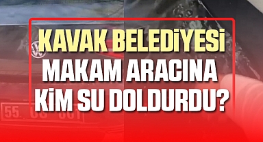 Kavak'ta Makam Aracına Kim Su Doldurdu?