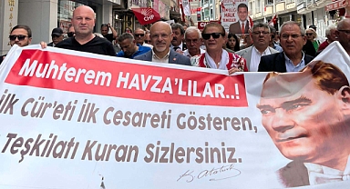 CHP’liler Havza’da Yürüdü
