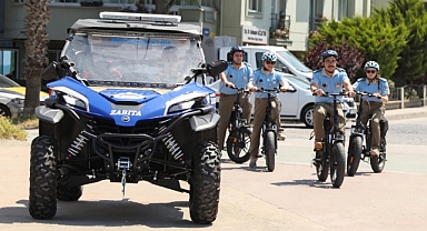 Samsun'da UTV ve Bisikletli Zabıta Timi Sahada