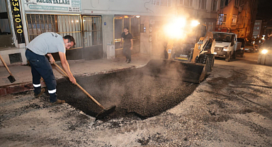 İlkadım'da Ekipler Gece Mesaisinde