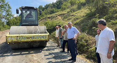 İlkadım Kırsalında Yol Seferberliği