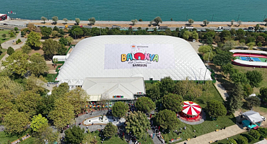 Samsun'da Türkiye'nin En Büyük Kapalı Şişme Çocuk Oyun Alanı Balonya Açıldı