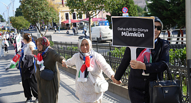 AK Parti’li Kadınlardan Sessiz Çığlık Zinciri
