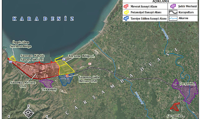 Samsun'da Yeni Orta Karadeniz Serbest Bölge'ye Özel Yapılaşma İzni