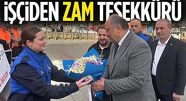 Salıpazarı Belediyesi İşçilerinden Başkan Karaca'ya Zam Teşekkürü