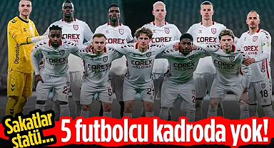 Samsunspor'un Avrupa Kadrosunda 5 Önemli Eksik!