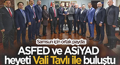 ASFED Ve ASİYAD Heyetinden Samsun Valisi Orhan Tavlı’ya Ziyaret