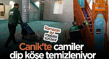 Canik Belediyesi İlçedeki Camilerde Ramazan Temizliği Seferberliği Başlattı