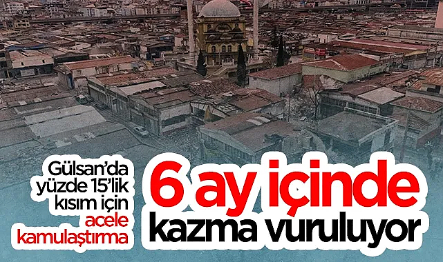 Gülsan Sanayi Sitesi Dönüşümünde Acele Kamulaştırma Kararı