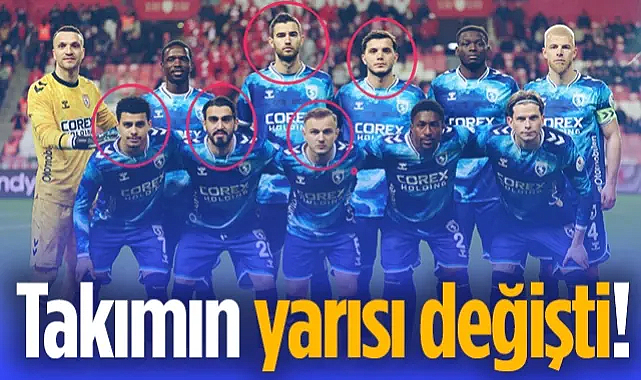 Samsunspor Teknik Direktörü Thorsten Fink'ten Büyük Rotasyon