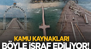 Atakum Halk İskelesi'nde Yıkım Başladı: Kamu Kaynakları Böyle İsraf Ediliyor!