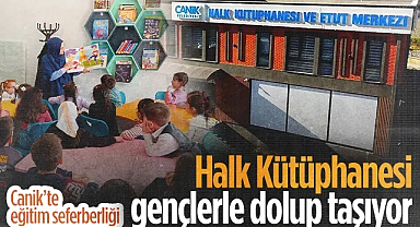 Canik Halk Kütüphanesi Ve Etüt Merkezi Gençlerin Buluşma Noktası Oldu
