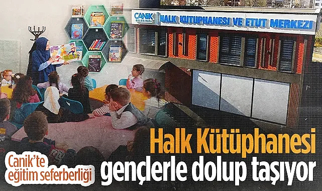 Canik Halk Kütüphanesi Ve Etüt Merkezi Gençlerin Buluşma Noktası Oldu