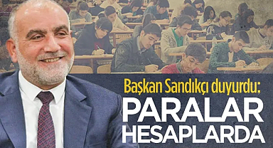 Canik’te Yks Başvuru Desteği Hesaplarda: Başkan Sandıkçı Müjdeyi Verdi