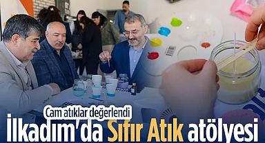 İlkadım'da Cam Atıklar Değerlendi: Atıklar Sanata Dönüştü