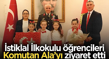 İstiklal İlkokulu Öğrencileri Komutan Ala’yı Ziyaret Etti