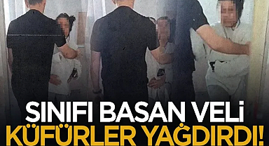 Samsun'da Sınıfı Basan Veli Küfürler Yağdırdı!