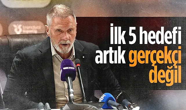 Samsunspor'da Fink'ten Dikkat Çeken Açıklama: İlk 5 Artık Gerçekçi Bir Hedef Değil