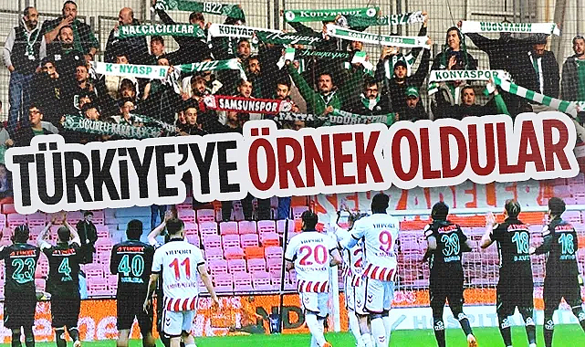 Samsunspor-Konyaspor Maçında Örnek Dostluk: Tribünlerde Ve Sahada Centilmenlik