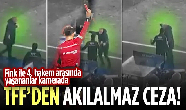 Samsunspor'un Hocası Fink'in Dördüncü Hakem ile Arasında Yaşananlar Kamerada