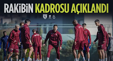 Samsunspor'un Rakibi Trabzonspor'un Kamp Kadrosu Açıklandı