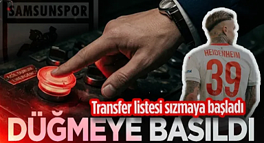 Samsunspor'un Transfer Listesi Sızmaya Başladı! Düğmeye Basıldı...