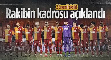 Samsunspor'un Rakibi Galatasaray'ın Kadrosu Açıklandı! İşte O Liste...
