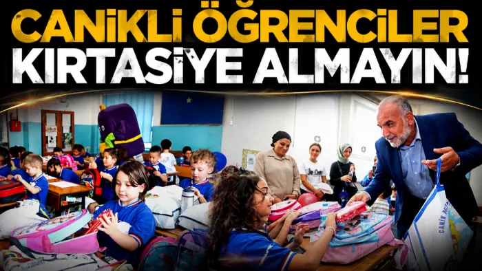 Canik Belediyesi'nden öğrencilere kırtasiye desteği