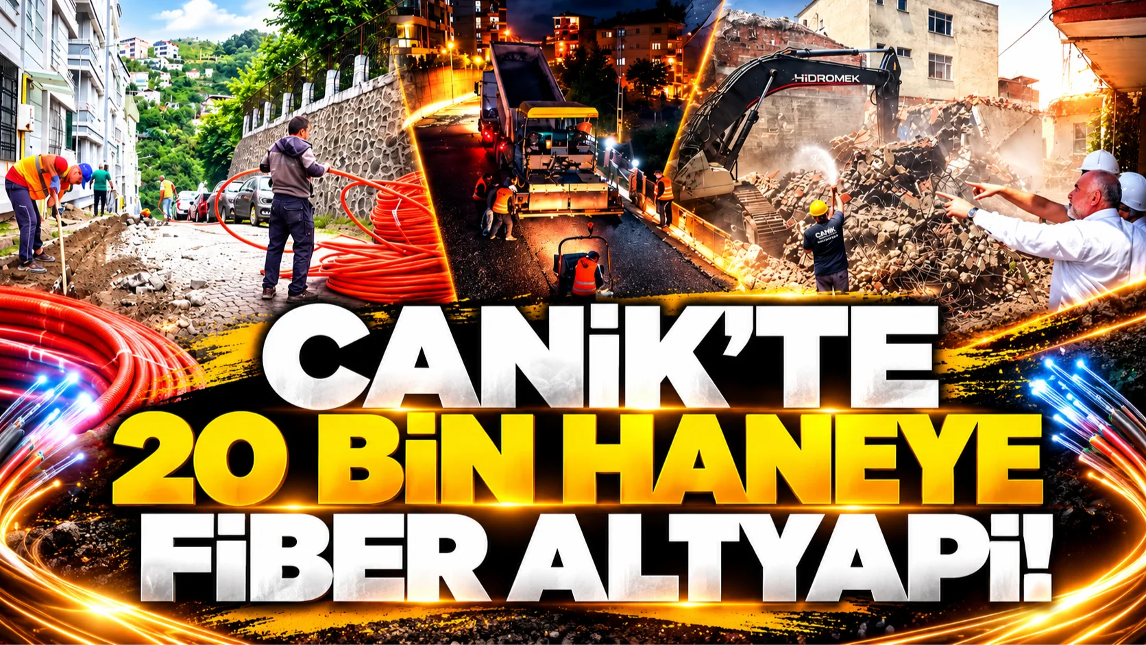 Canik'te 20 bin haneye fiber altyapı! Doğal gazda yüzde 87 tamamlandı
