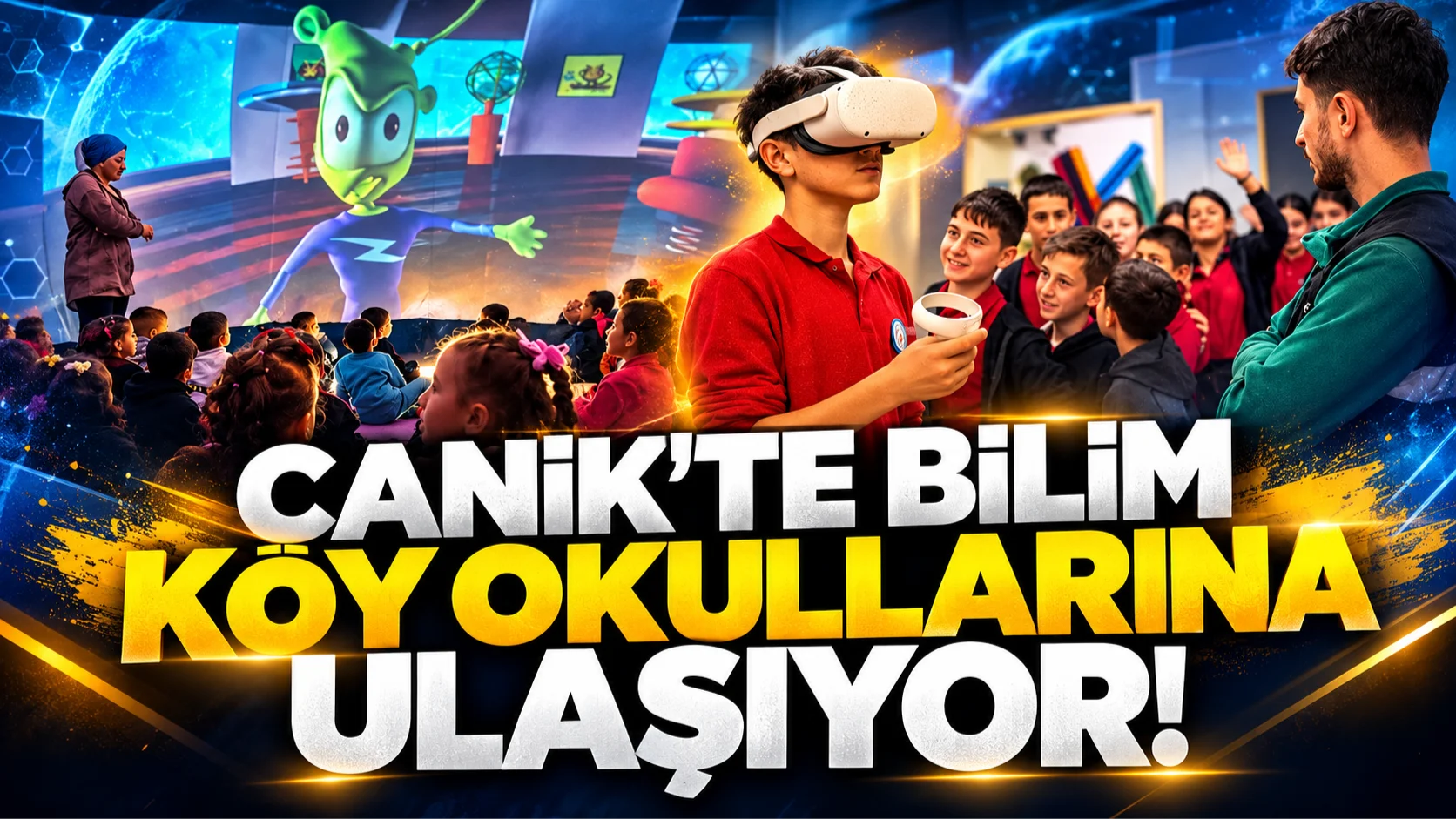 Canik'te köy okullarına teknoloji çıkarması! Öğrenciler bilimle buluşuyor