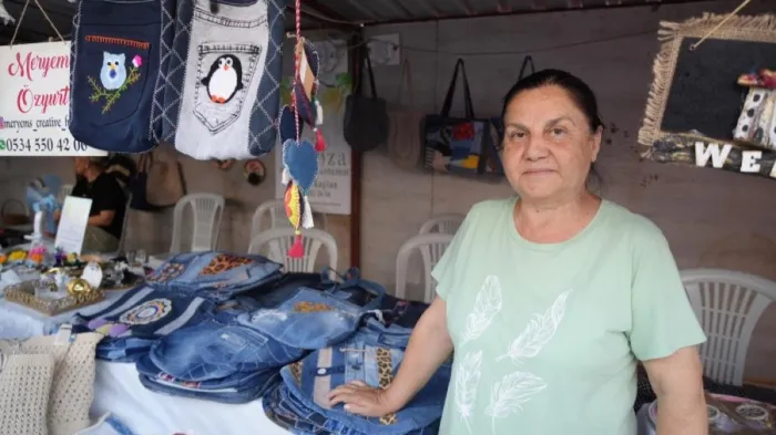 Eski kotlar Samsun’da kadın emeğiyle çantaya dönüşüyor