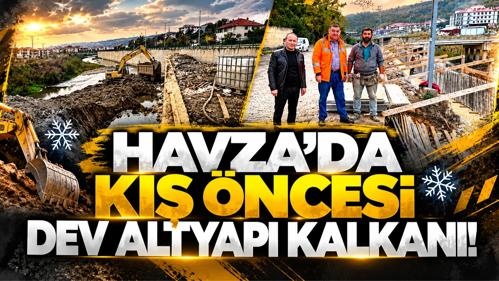 Samsun Havza'da taşkın riskine karşı önlem! Tersakan Irmağı'nda çalışma