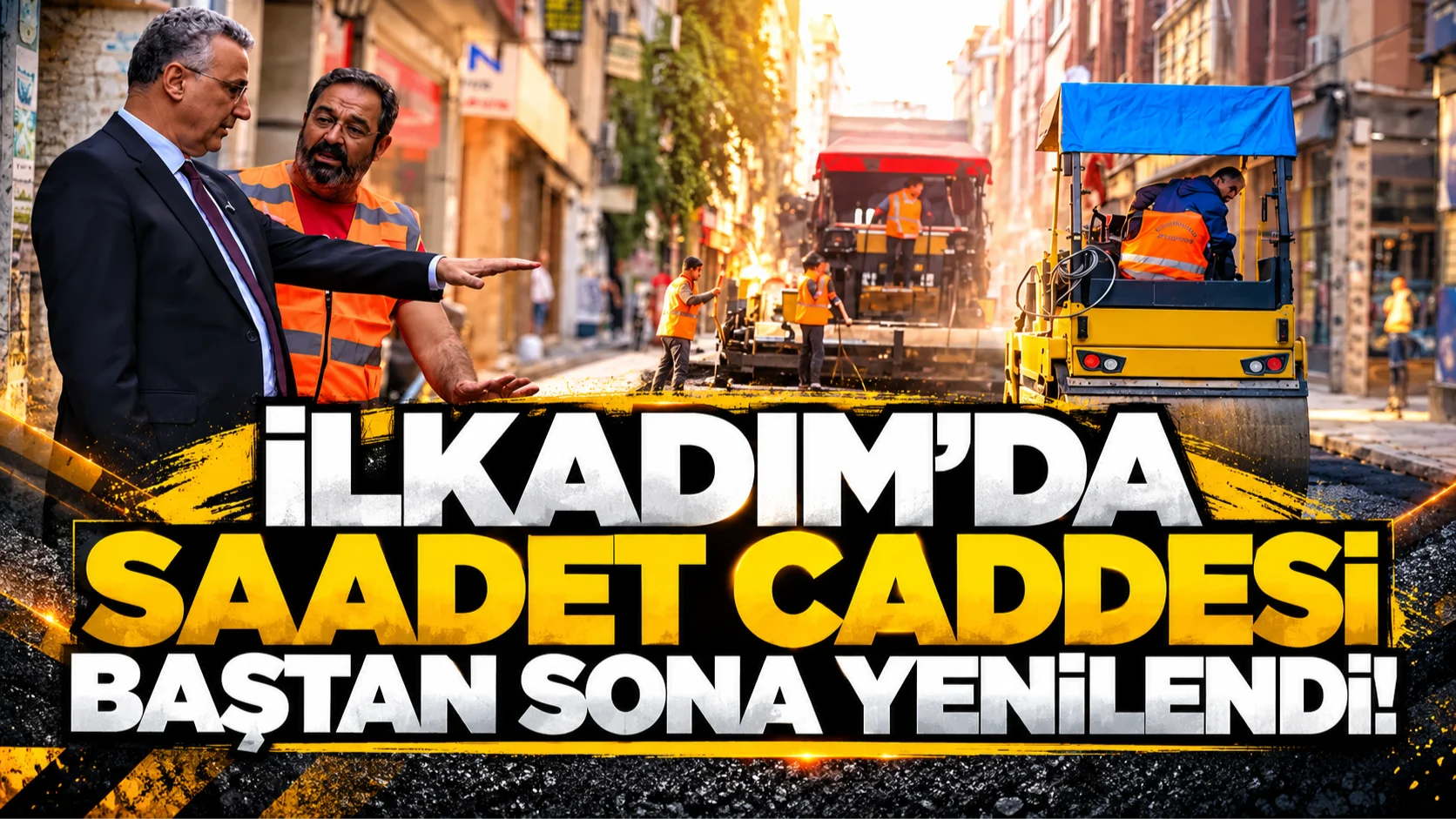 Samsun'da Saadet Caddesi baştan sona yenilendi!
