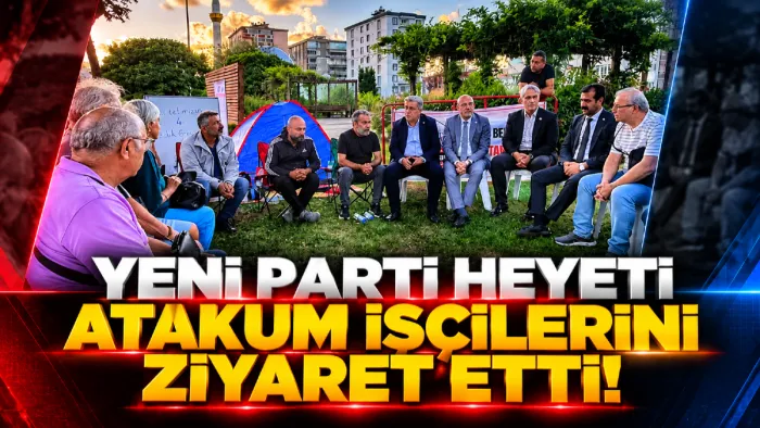 Samsun'da YENİ Parti heyetinden Atakum işçilerine destek