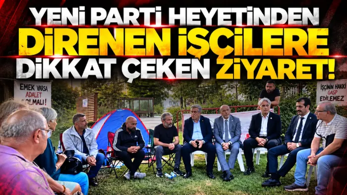 Samsun'da YENİ Parti heyetinin dikkat çeken ziyareti