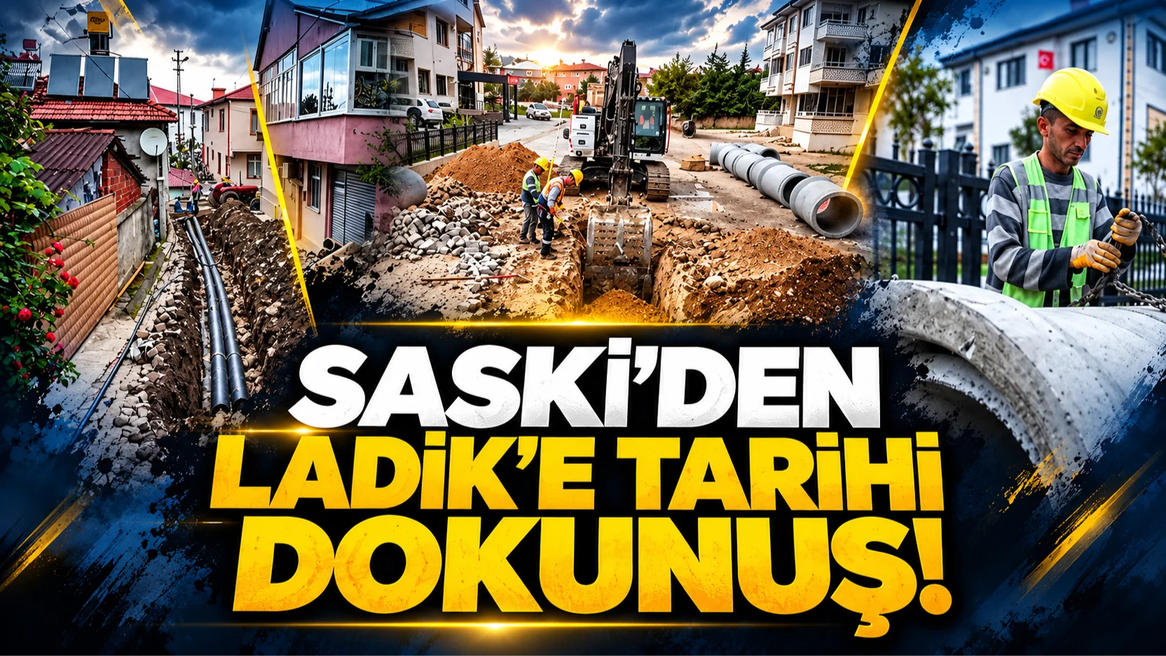 SASKİ'den Ladik’e Tarihi Dokunuş: Yerin Altına 15,5 Kilometrelik Altyapı Kalkanı!
