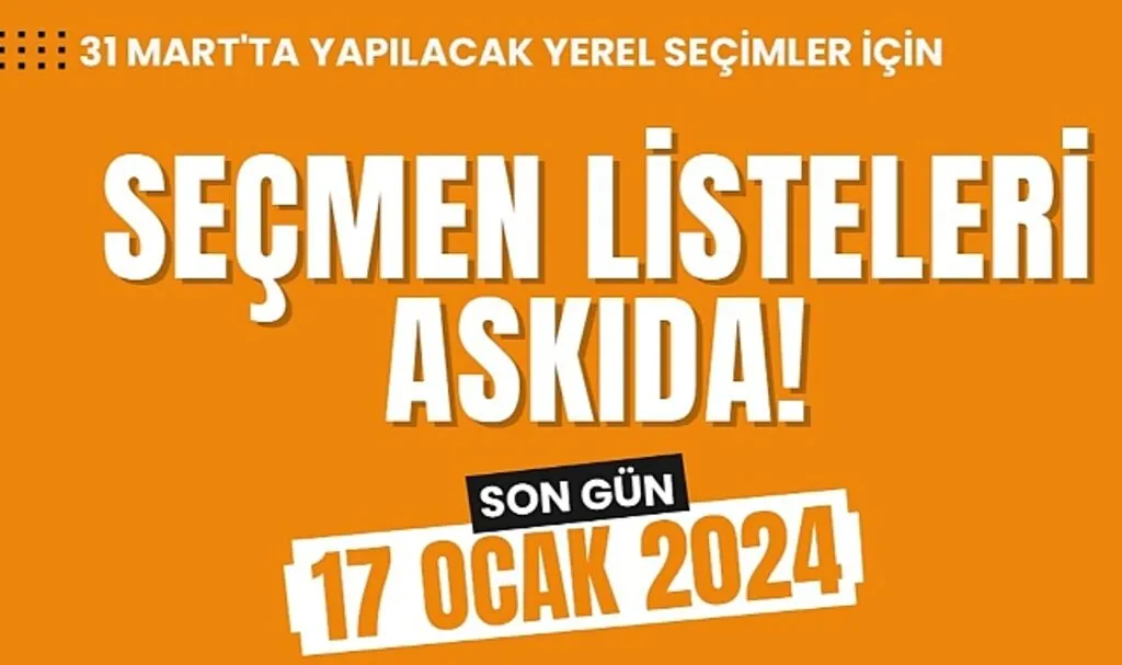 Atakum?da Seçmen Listeleri Askıya Çıkarıldı