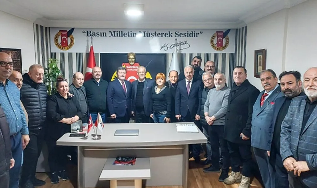 Samsun Valisi Orhan Tavlı'dan 19 Mayıs Gazeteciler Cemiyeti'ne Ziyaret
